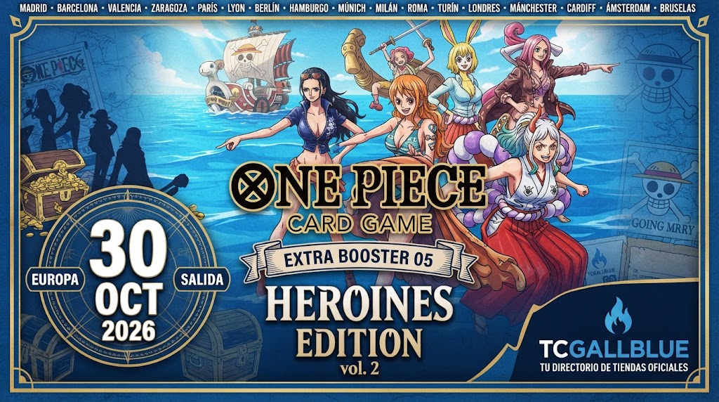 Fecha de salida de EB-05 Heroines Edition vol. 2 One Piece TCG en inglés y japonés